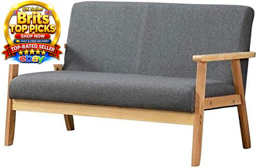 Grey linen sofa - grey,