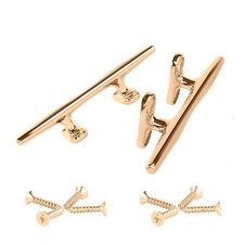Brass Boat Cleats 6 inch Brass