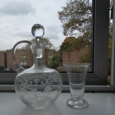 Small Decanter (Possibly For Port) With Crystal Stopper