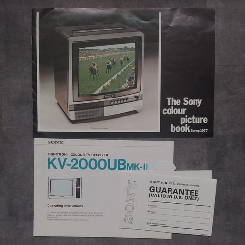 Vintage sony catalogue 1977 - tv,