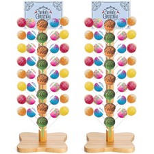 2 Pack Wood Cake Pop Stand, 48