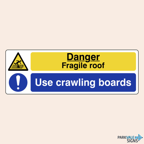 Danger fragile roof use - /,