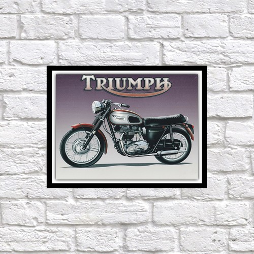 Triumph retro tin - sign, art