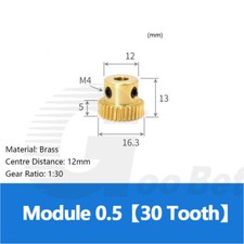 Mod 0.5 0.8 1 1.5 Worm Gear