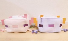 Minecraft Axolotl Hat BIG Plush doll Pink & Purple 38cm Set of 2 Furyu 2023