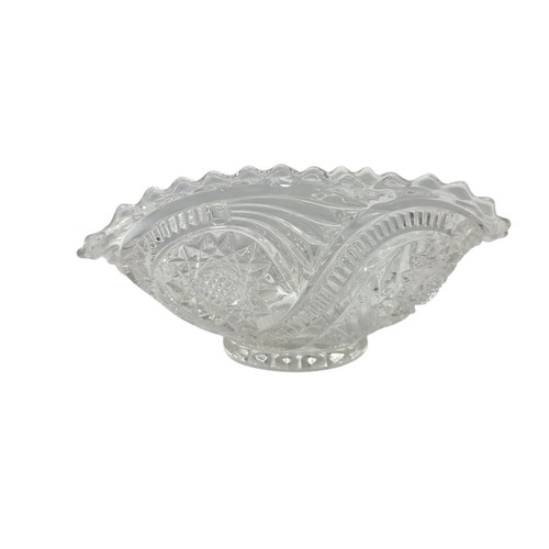 Vintage clear pressed glass - clear,