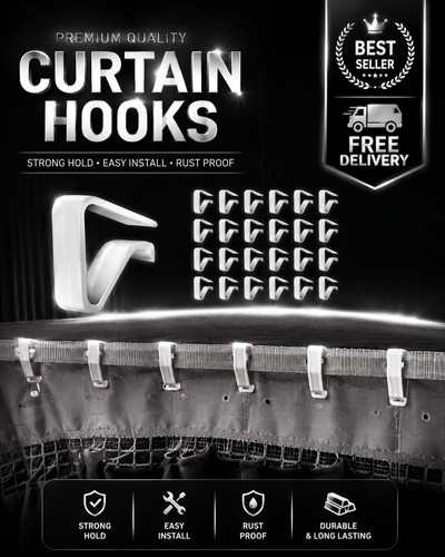 Clear tablecloth clips pack - 8,