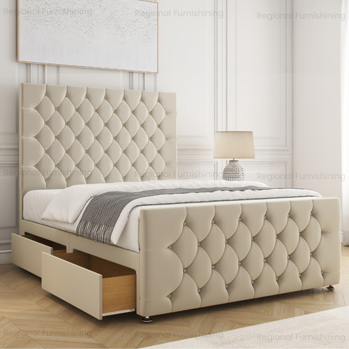 Chesterfield divan 4ft6 5ft - chesterfield,