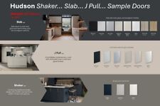 Samples Hudson Complete Kitchens with J Pull Slab Shaker Doors Matt Gloss Trade