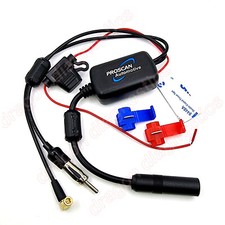 Stereo Aerial DAB AM FM Radio Car Antenna Amplifier Splitter Signal AMP Booster