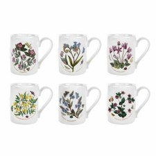 Portmeirion Botanic Garden 50th Anniversary Mugs Set of 6