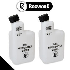2 x Fuel Petrol Mixing Bottle 2 Stroke Oil For Strimmer Chainsaw 25:1 40:1 50:1