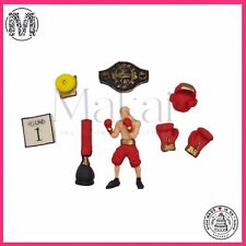 Boxing Cake Topper – Edible Sport Ring and Gloves Fondant Decoration
