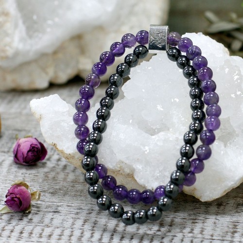 Magnetic gemstone bracelet - bracelet,