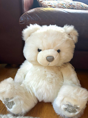 Big fluffy white plush - plush, teddy