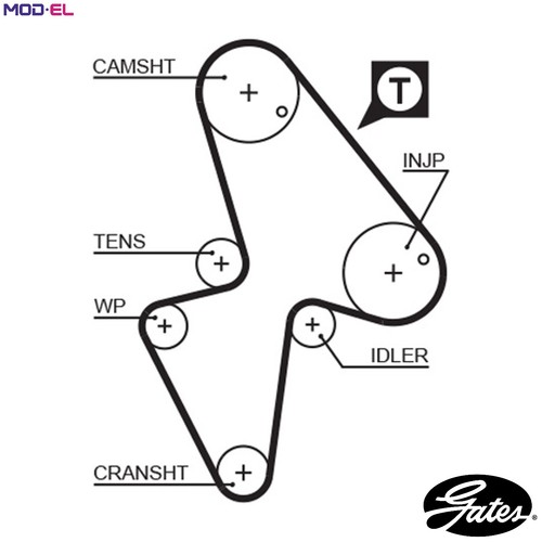 Timing belt 5418xs - belt, for