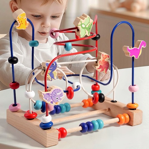 Wooden bead maze - bead, –