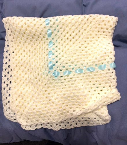 White hand knitted - , baby