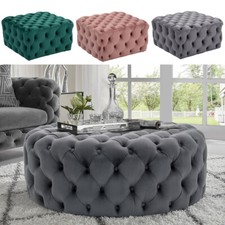 Large Chesterfield Footstool