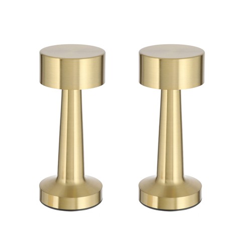 Battery table lamp gold - lamp,