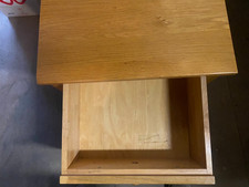 Solid Oak side bedside table