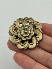Vintage Gold Tone 1950s floral