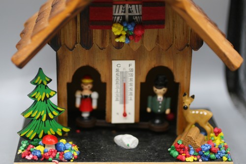 Vintage german wooden weather - german,