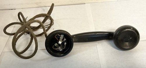 Antique telephone handset and - antique,