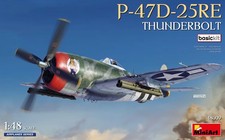 MIN48009 - Miniart 1:48 - P-47D-25RE Thunderbolt, Basic Kit