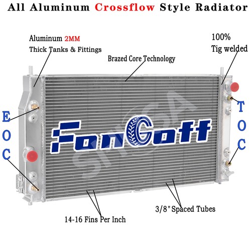 Row aluminum radiator for - row,
