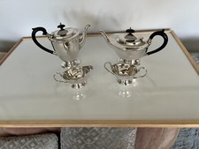 SILVER PLATED 4 PIECE FOOTED