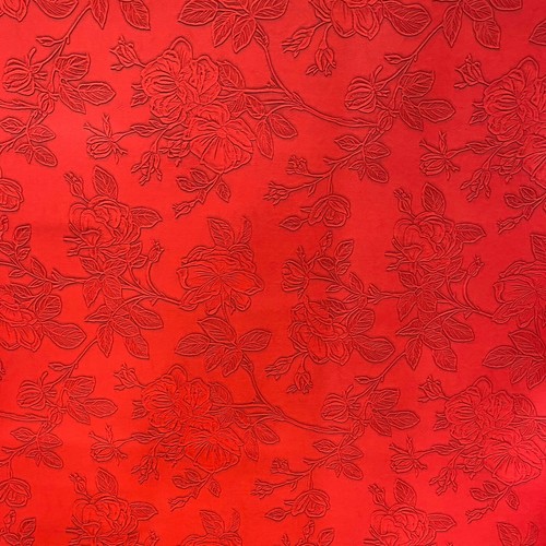 Flower faux leather - leather, fabric