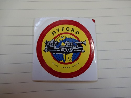 Myford ml7 headstock sticker - myford,
