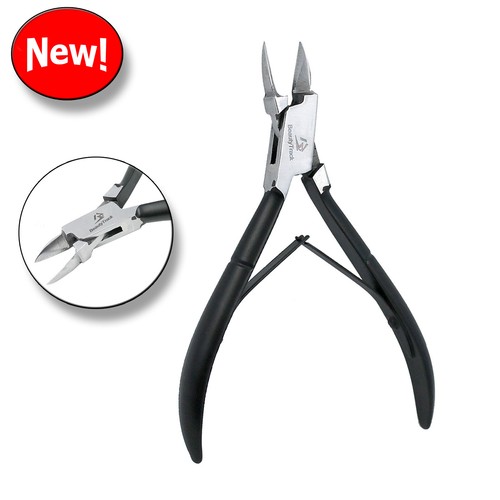 Black large toe nail - black,