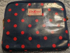 CATH KIDSON tablet, Laptop -Padded Case,Sleeve,Navy Polka Dots.New