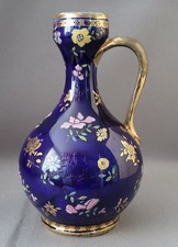 ANTIQUE MASON'S IRONSTONE MAZARINE BLUE CROCUS BULB VASE C1815-25