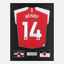 Framed Thierry Henry Signed