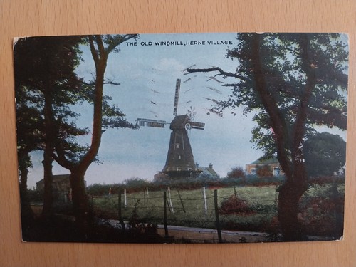 Old windmill herne village - windmill,,