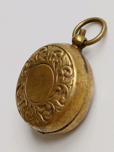 Victorian plated brass pocket - plated,