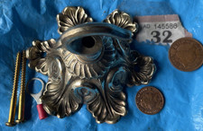 95mm Chandelier hook ANGEL WING ceiling Rose BEST CAST BRASS Old Vintage 1920 32