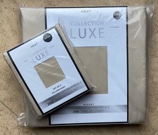 NEXT Collection Luxe Double Bedset Natural Beige plus extra pair of pillowcases 