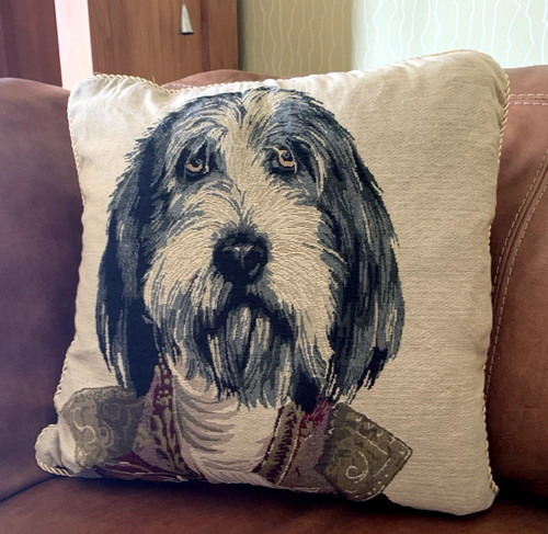 Tapestry woven cushion - cushion, cover