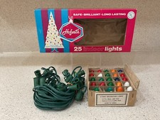 Vintage Hoferts 25 Indoor C-7 1/2 Filament Type Christmas Lights See Notes
