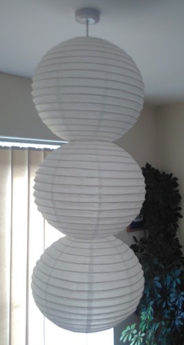 Huge white paper lantern - white,