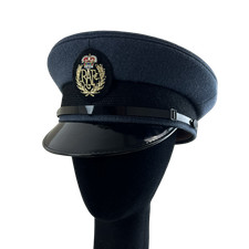 British RAF Dress Cap Blue Peaked Royal Air Force Medium 58cm