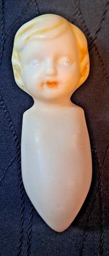 Vintage bisque porcelain doll - bisque,