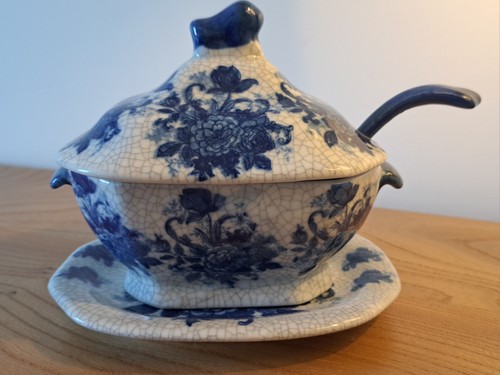 Antique blue white - antique, &