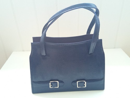 Vintage petite navy faux - navy,