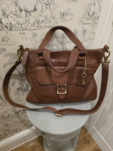 Fossil tan brown leather - fossil,