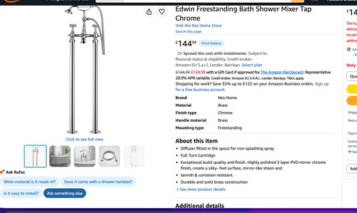 Freestanding bath taps chrome - bath,
